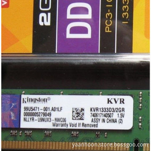 2GB 1333MHz DDR3 SDRAM with Original Memory Module and Long DIMM, for Desktop
